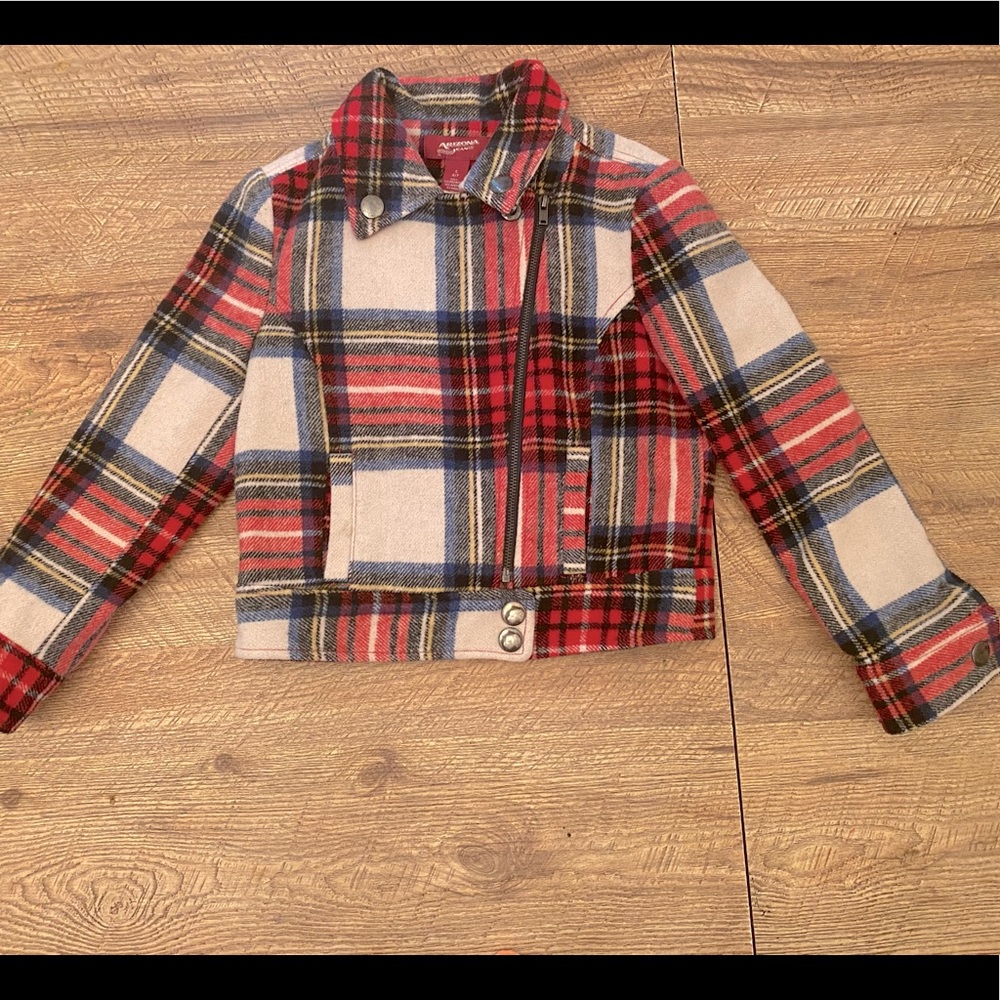 Kids Plaid Coat size 6/7